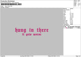 Hangtext 02 Embroidery File 6 sizes