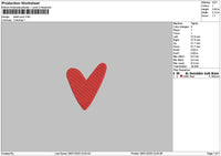 Heart 2601 Embroidery File 6 sizes