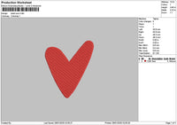Heart 2601 Embroidery File 6 sizes