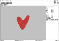 Heart 2601 Embroidery File 6 sizes