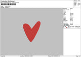 Heart 2601 Embroidery File 6 sizes
