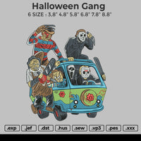 Halloween Gang Embroidery