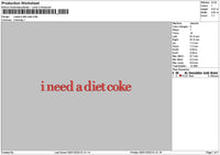 Coketext 02 Embroidery File 6 sizes