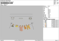 Invitationtext 2802 Embroidery File 6 sizes