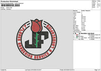 Rosecircle Embroidery File 6 sizes