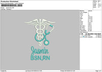 Jamintext 01 Embroidery File 6 sizes