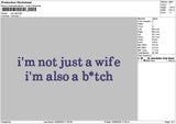 Wifetext 1509 Embroidery File 6 sizes