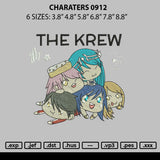 Characters 0912 Embroidery File 6 sizes