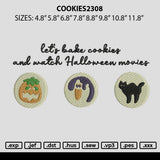 Cookies2308 Embroidery File 6 sizes