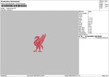 Bird Red Embroidery File 6 sizes