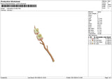 Marsmellow 01 Embroidery File 6 sizes