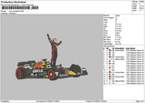 Sport Car 0112 Embroidery File 6 sizes