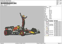 Sport Car 0112 Embroidery File 6 sizes