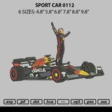 Sport Car 0112 Embroidery File 6 sizes