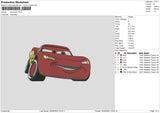 Mcqueen 0509 Embroidery File 6 sizes