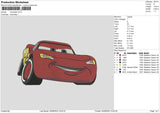 Mcqueen 0509 Embroidery File 6 sizes