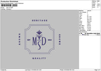 Mdstext V2 Embroidery File 6 sizes
