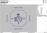 Mdstext V2 Embroidery File 6 sizes