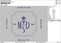 Mdstext V2 Embroidery File 6 sizes