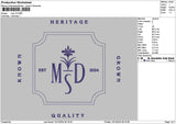 Mdstext V2 Embroidery File 6 sizes