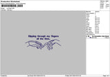 Fingerstext Embroidery File 6 sizes