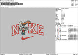 Nike Rabbit 1712 Embroidery File 6 sizes