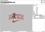 Nike Spider Chibi 0302 Embroidery File 6 sizes