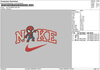 Nike Spider Chibi 0302 Embroidery File 6 sizes