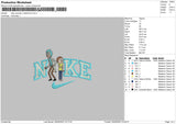 Nike Swoosh Rnm Embroidery File 6 sizes