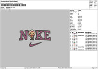 Nike Xmas Man Chibi Embroidery File 6 sizes