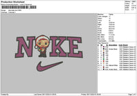 Nike Xmas Man Chibi Embroidery File 6 sizes