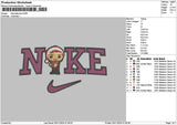 Nike Xmas Man Chibi Embroidery File 6 sizes