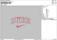 Nike Bow 0302 Embroidery File 6 sizes