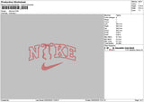 Nike Bow 0302 Embroidery File 6 sizes