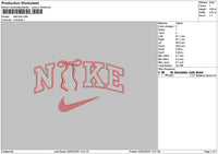 Nike Bow 0302 Embroidery File 6 sizes