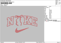 Nike Bow 0302 Embroidery File 6 sizes