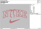 Nike Bow 0302 Embroidery File 6 sizes
