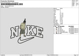 Nike Photo2802 Embroidery File 6 sizes