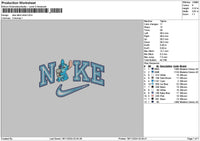 Nike Stitch Drink Embroidery FIle 6 sizes