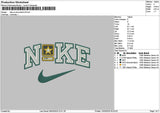 Nike Army Embroidery File 6 sizes