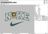 Nike Army Embroidery File 6 sizes