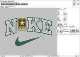 Nike Army Embroidery File 6 sizes