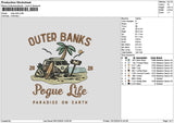 Lifetext1012 Embroidery File 6 sizes