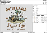 Lifetext1012 Embroidery File 6 sizes