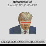 Photoembro 2908 Embroidery File 6 sizes
