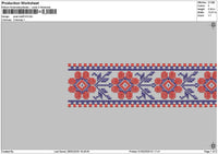Pixel Motif 0103 Embroidery File 6 sizes