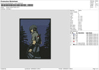 Sasuke 1009 V2 Embroidery File 6 sizes