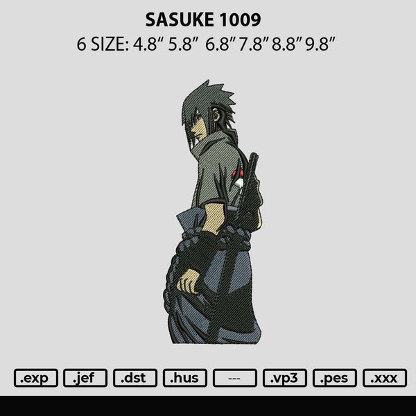Sasuke 1009 Embroiery File 6 sizes