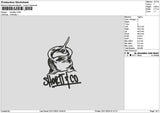 Shorttext Embroidery File 6 sizes