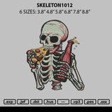 Skeleton1012 Embroidery File 6 sizes